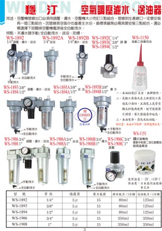 空氣調(diào)壓濾水、送油器